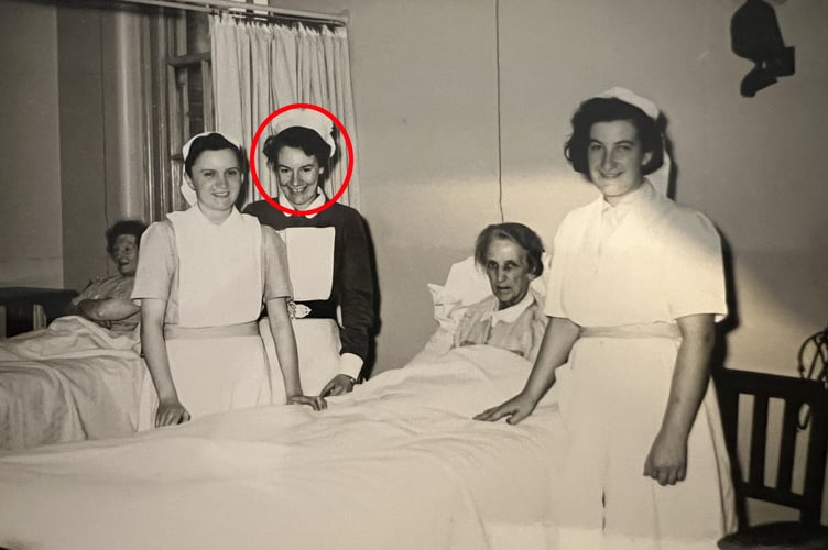 Joyce Standring,the 2nd from the left, at St Helen's Hospital Hastings Christmas on Joyceâs medical ward. Photo released Novemeber 26 2024. A nurse who started her healthcare career before the NHS was even born is finally retiring - aged 95.Joyce Standring has dedicated her life to helping the sick - working in various nursing roles for the NHS and hospitals in Britain and abroad.She wanted to be a nurse aged five and when she was eleven and WW2 began she joined the Red Cross as the "first cadet-type young person ever."She would go to the hospital every Saturday helping out in the childrenâs ward.
