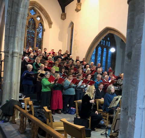 Wellington Choral Society choir rehearsing for Mozart's Requiem. PHOTO: Ann Holland.