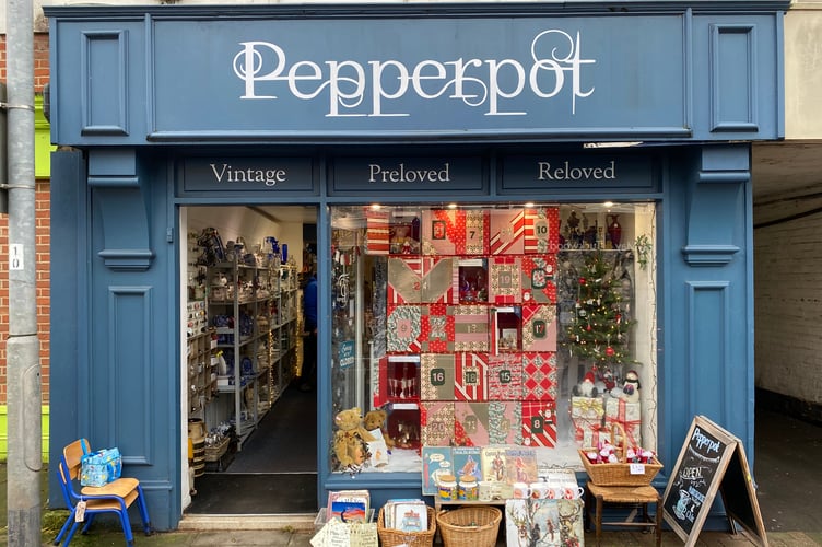 Pepperpot display their advent calendar window, with a new door opened each day