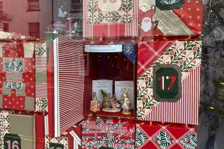 Pepperpot display their advent calendar window, with a new door opened each day