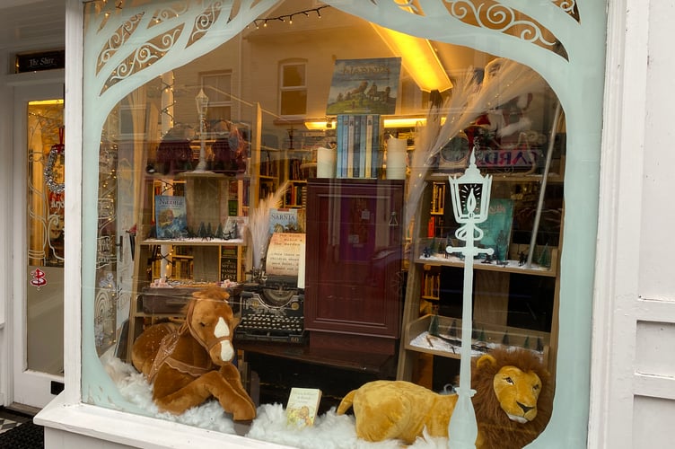 The Narnia display at No Shelf Control