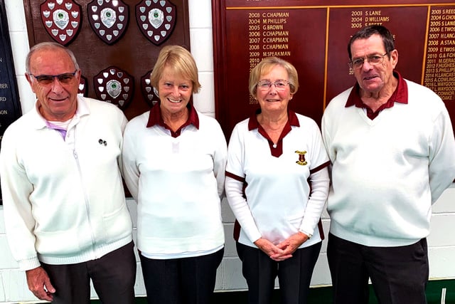Left to right: Mike Copping, Liz Copping, Ann Cowling, Ron Elston