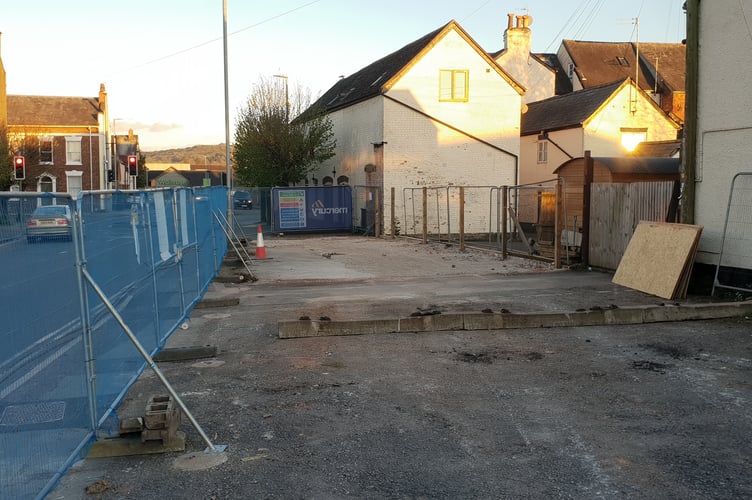 The site in Longforth Road, Wellington, where a replacement public toilet block has been approved.