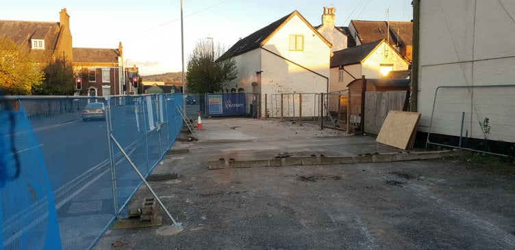 The site in Longforth Road, Wellington, where a replacement public toilet block has been approved.