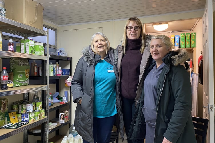 Lin, Felicity and Helen at the Willand Pantry