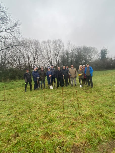 Wellington's Green Corridor woodland creation scheme is taking root