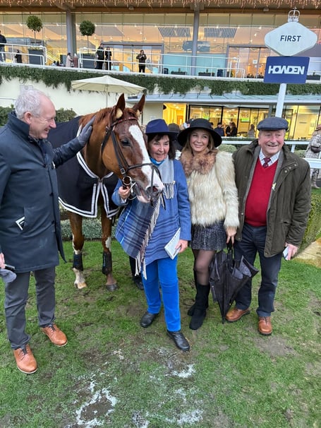 Windbeneathmywings- with connections after winning at Ascot
