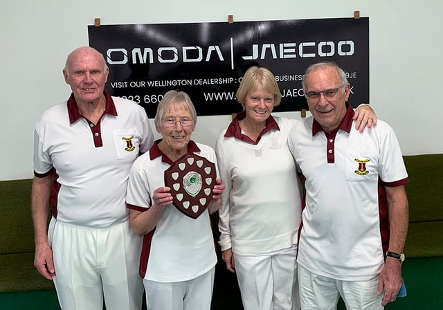 Left to right: Nick and Sue Channon, and Mike and Liz Copping