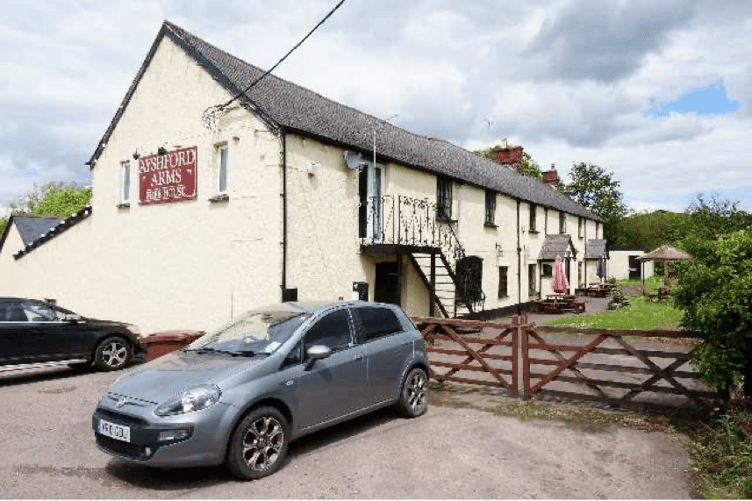 The Ayshford Arms public house, in Burlescombe. PHOTO: Stonesmith.