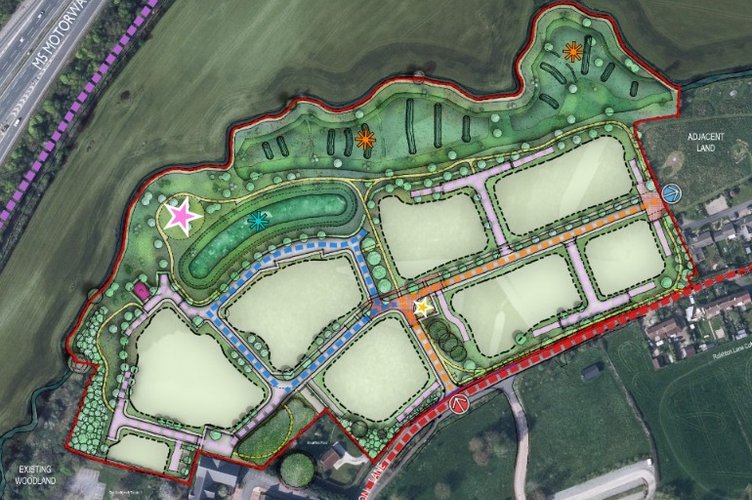 Plans for 150 homes on Ruishton Lane in Ruishton (Graphic: Focus On Design)