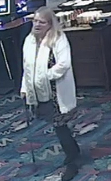 Police want to identify the woman pictured following a suspected theft
