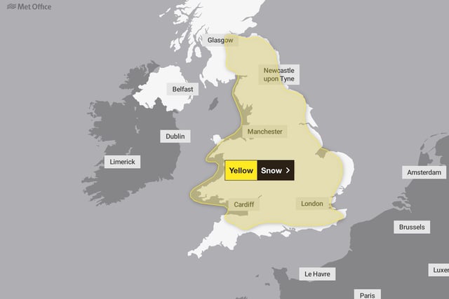 Met Office issues two-day 'heavy snow warning' for Somerset 
