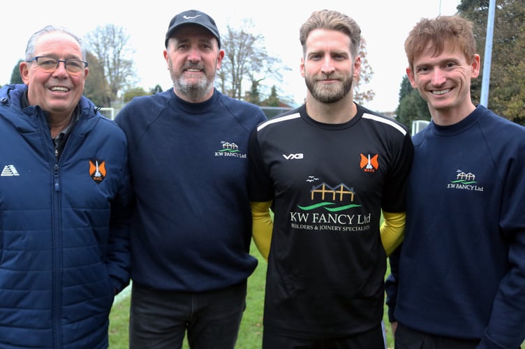 Pictured, from left, are Graham Aspin (vice-chairman), Kevin Fancy, Jake Viney (vice-captain) and Tom Fancy.