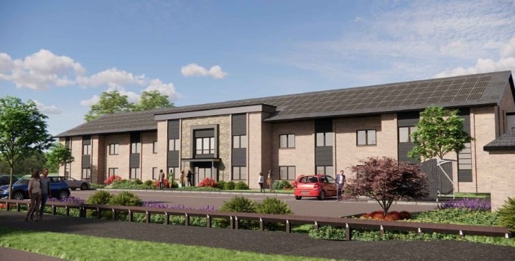 Artist's impression of 66-bed care home on Blacknell Lane in Crewkerne (Graphic: LNT Care Developments Ltd)