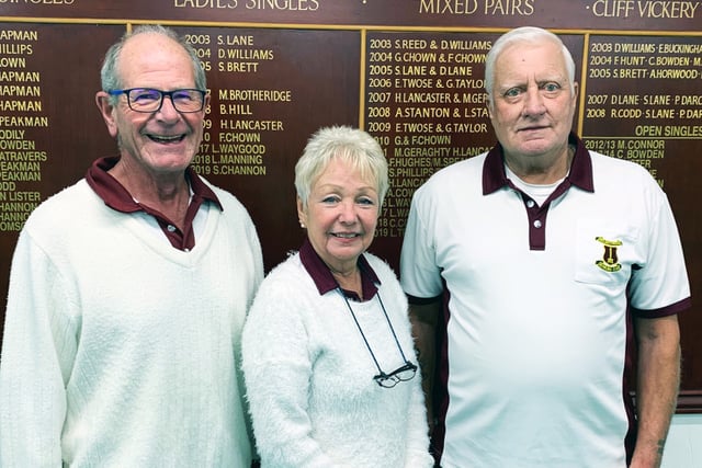Southsiders, left to right: Ian Hollingsworth, Marguerite Nichols and Andy Pearce