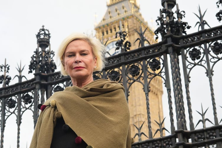 Rachel Gilmour MP outside Parliament