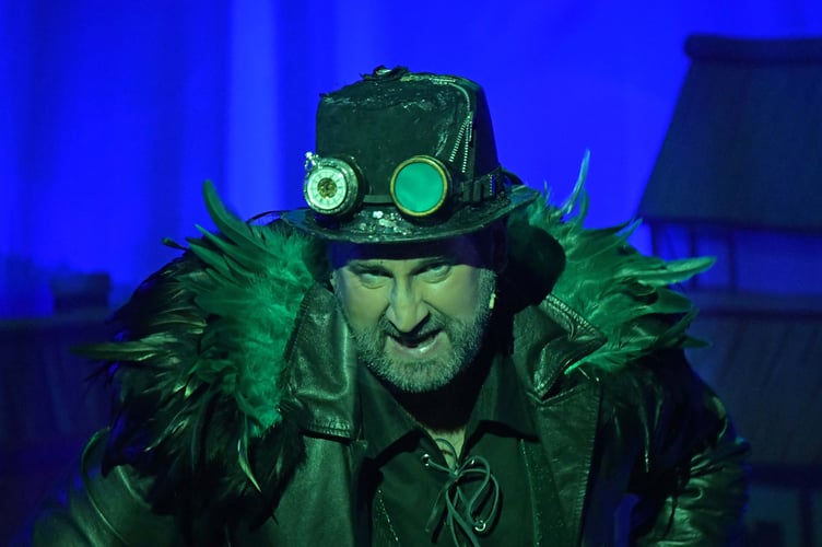 Andy Cooper as Fleshcreep in the Wellington pantomime Jack and the Beanstalk