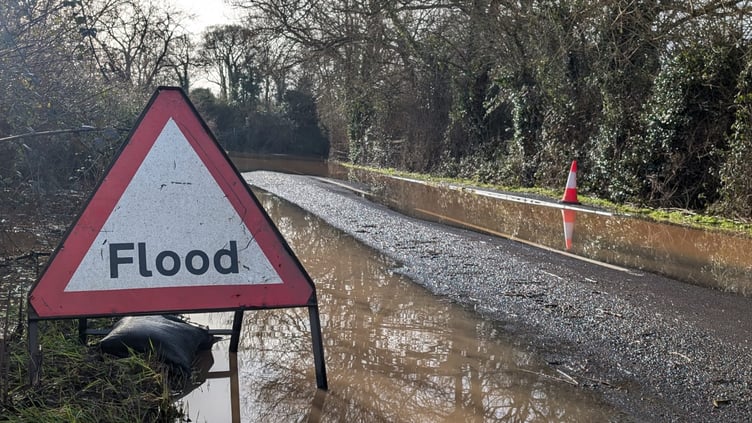 Roads closed after heavy rain with flood warnings and alerts across Somerset