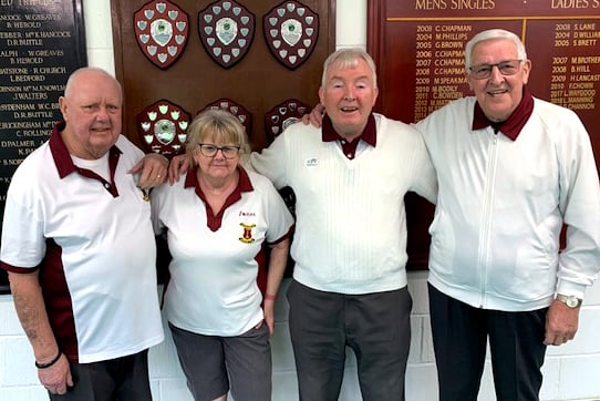 Eagles - Steve Lovell, Janet Lovell, Gerry Mangeolles and Ken Brown
