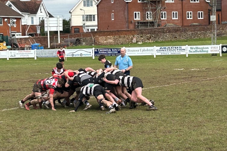 Wellington and North Petherton scrum down