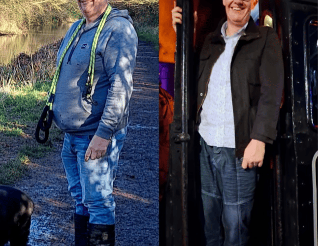 Darren lost nearly four stone without the need to use weight loss drugs