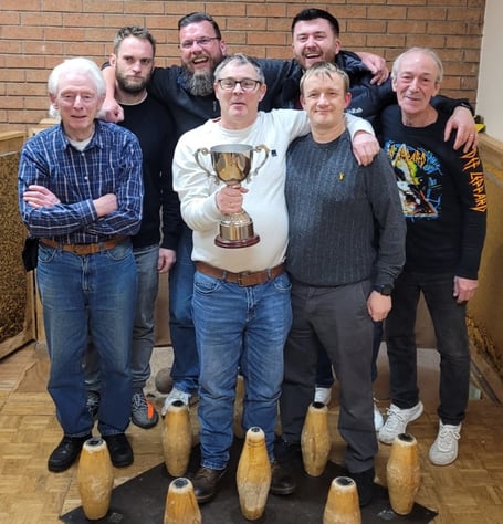 Holywell Lake -  back left to right: Alex Smith, Lee Newberry, Scott Newberry, Gary Regan; front: Terry Dowson, Steve Dowson, Ryan Skeels. Missing: Dave Howell, Scott Pinco