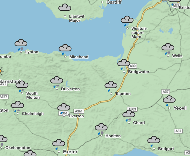 Snow forecast as temperatures drop across Somerset