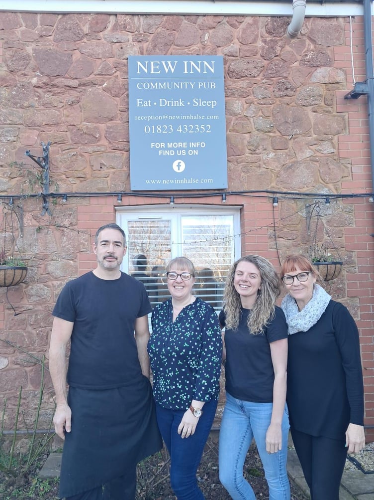 (Left to right) Kaan Atasoy is pictured with Lucy Faulkner, Serena Spiller and Lucy Turner
