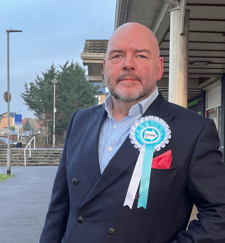Jim Langford, MP for Reform UK, secures second place in the Lyngford Ward by-election last week. 