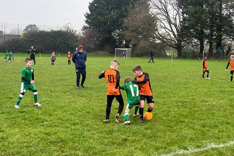 Wellington Under 7s in action