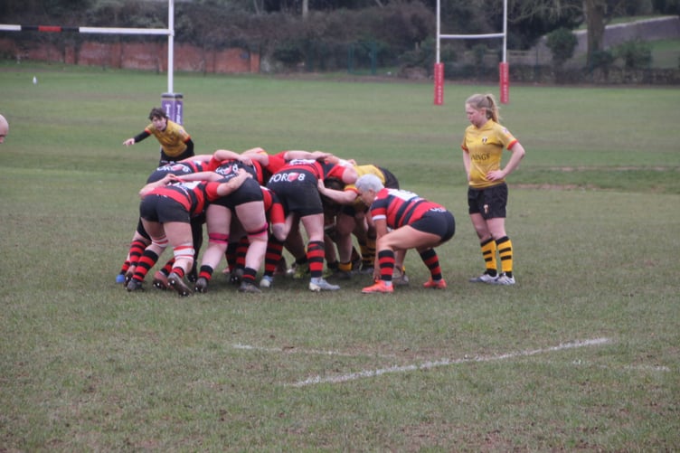 Wellington scrum down in match against Cullompton