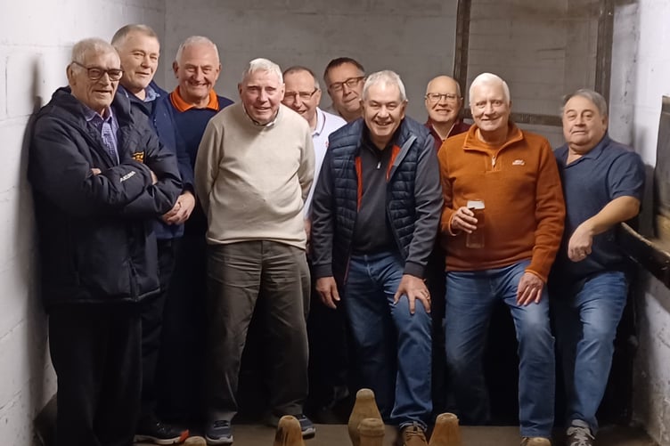 WRFC, who were beaten finalists in Wellington Ex-Services Skittles League’s Payne Challenge Cup, back left to right: Steve Rea, Cliff Trott, Dave Pow, Dave Harper, Nick Fenn; front: Terry Jones, Dave Huggett, John Lane (capt), Andy Pearce, Andy Thorne.