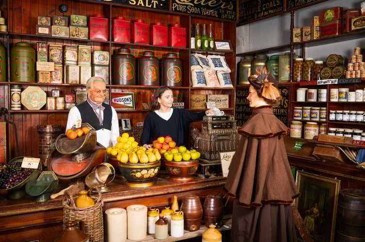 Auctioneer Carolin Lay prepares the victorian shop Birch, Birch & Co Grocers before it gets sold next month from Flambards Cornwall. February 20 2025. A former theme park is auctioning nearly 1500 items - including an entire Victorian 'time capsule' village. Assets from 50 shops in the unique village and Britain and the Blitz exhibits at Flambards are going under the hammer next month after the closure after the popular Cornish attraction. After almost 50 years, rising costs and falling visitor numbers forced the attraction to shut its doors in November last year. Lay's Auctioneers have now announced a special sale of its assets which includes the historic shops that have taken visitors back in time for decades.  A spokesperon for the auctioneers said: âThe auction will encompass all 50 astonishingly detailed shops in the Victorian Village, the similarly remarkable âBritain in the Blitzâ installation, and the surrounding war galleries. âAll the supporting historical displays, including the full-size Concorde and the Avro Shackleton Cockpit."