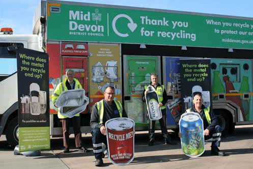 Mid Devon is in line for a national environmental award for its recycling success. PHOTO: MDDC.