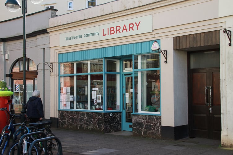 Wiveliscombe's public library is under threat for a third time. PHOTO: George Ody.