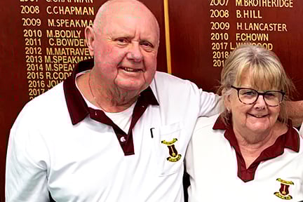 Steve and Janet Lovell who play for highfliers Woodpeckers