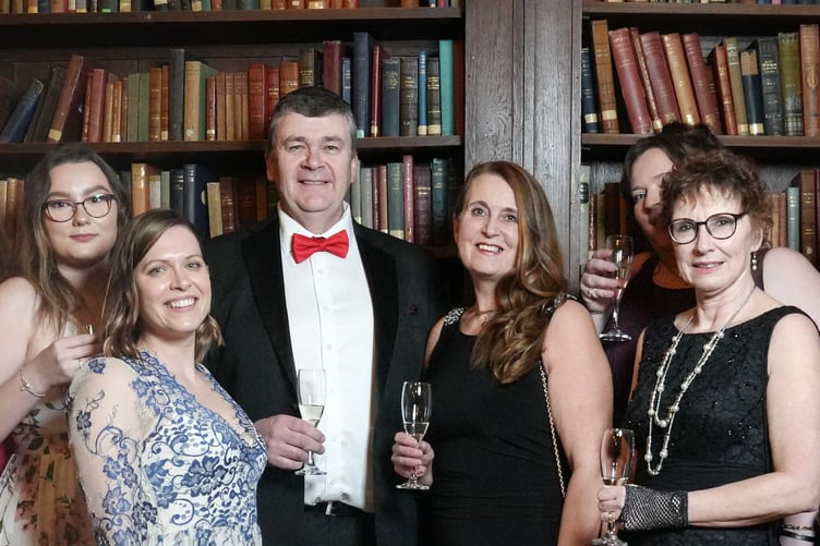 Some of the guests for St Margaret's Hospice's fund-raising black tie ball.