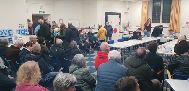 Wellington Town Council meeting with housing protestors (Photo: Tindle Newspapers)