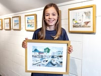 Meet eight-year-old artist who taught himself how to paint