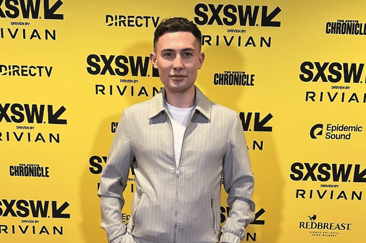 Flynn at the world premiere of Another Simple Favour starring Blake Lively and Anna Kendrick