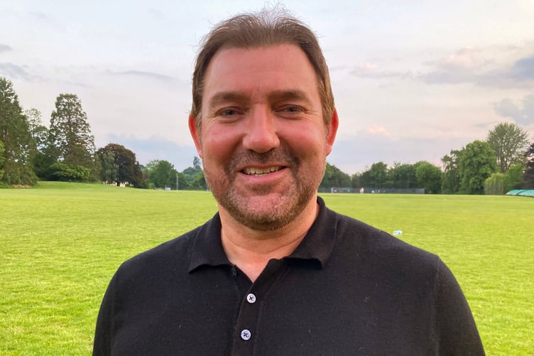 Wellington boss Richard Cherry - his side face leaders Portishead Town