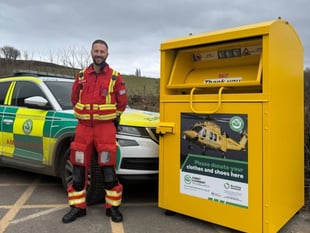 Clothing bank for air ambulance launched at farm shop 