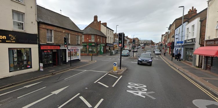 Traffic lights in East Reach, Taunton, are to be adapted to give priority to buses. PHOTO: Google Maps.