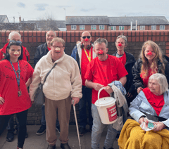 Care home residents fundraise for Red Nose Day