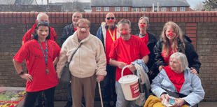 Care home residents fundraise for Red Nose Day