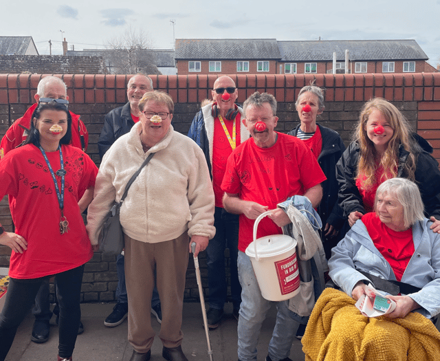 Care home residents fundraise for Red Nose Day