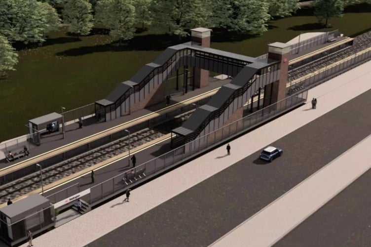 Artist's impression of new Wellington railway station