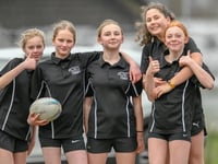 Girls' rugby team visits Twickenham