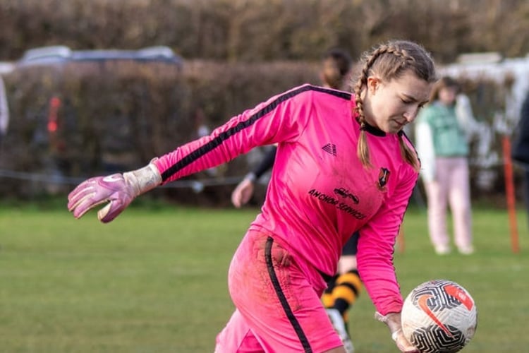Wildcats keeper Bianca Hamlyn was unfortunate to conceded a penalty