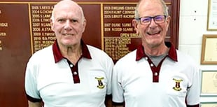 Ian and Liz win Wellington Bowling Club finals